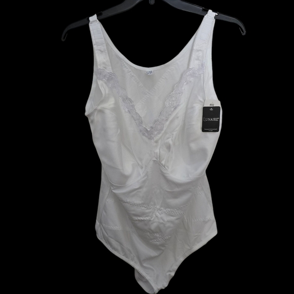 Lunair One Piece Shapewear Bodysuit White 48D - Picture 2 of 6